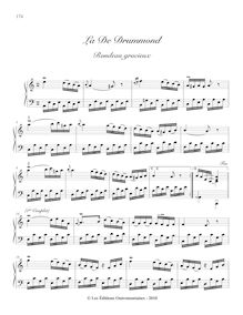 Partition , La de Drummond, Pièces de clavecin, Du Phly, Jacques
