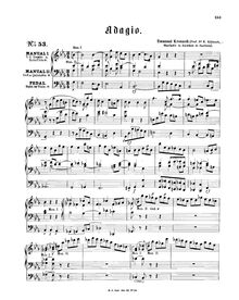 Partition complète, Adagio en E-flat major, Klitzsch, Karl Emanuel