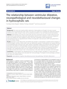 The relationship between ventricular dilatation, neuropathological and neurobehavioural changes in hydrocephalic rats