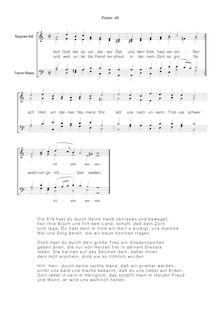 Partition Ps.60: Ach Gott, der du vor dieser Zeit, SWV 157, Becker Psalter, Op.5