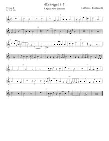 Partition viole de gambe aigue 2, Primo Libro di Madrigali, Fontanelli, Alfonso par Alfonso Fontanelli