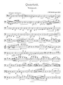 Partition de violoncelle, Piano quatuor, Op.6, C major