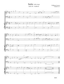 Partition Galliard VdGS No.131 - partition complète,  No.6 pour 2 violes de gambe et orgue