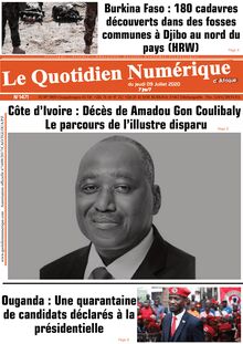 Le Quotidien Numérique d’Afrique n°1471 – Du jeudi 09 juillet 2020