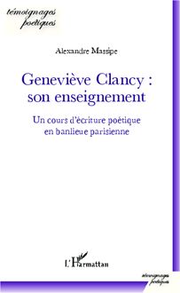 Geneviève Clancy : son enseignement