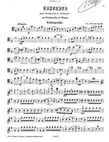 Partition de violoncelle, violoncelle Concerto, Op.41