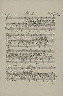 Partition complète, pour Blueberry, EG 145, Grieg, Edvard