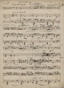 Partition violoncelle et partition de piano, Intermezzo, Grieg, Edvard par Edvard Grieg