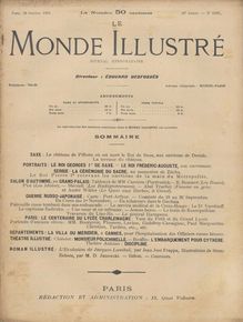 LE MONDE ILLUSTRE  N° 2482 du 22 octobre 1904