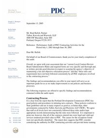 Warner Letter to Brad Rafish TKW RE Audit September 13 200…