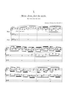 Partition complète, 11 choral préludes, 11 Choral-Vorspiele, Brahms, Johannes par Johannes Brahms