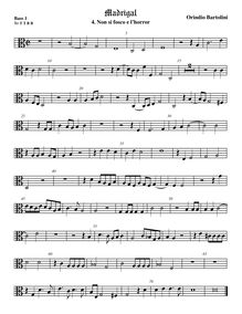 Partition viole de basse 1, alto clef, Madrigali a 5 voci, Libro 1