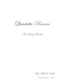 Partition complète et parties, Quartetto Rococo, Diehl, Michelle