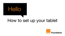 How to set up your tablet