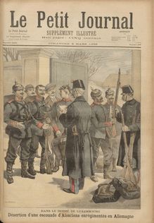 LE PETIT JOURNAL SUPPLEMENT ILLUSTRE  N° 277 du 08 mars 1896