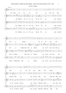 Partition complète, Choralmotette für Chor a capella, choral motet