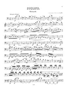 Partition de violoncelle (modified scan), violoncelle Sonata No.2