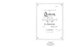 Partition parties complètes, corde quatuor, C Minor, D Ambrosio, Alfredo
