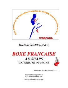 BOXE FRANCAISE