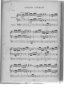 Partition , Grand Choeur (sol), Dix pièces pour orgue ou piano pédalier