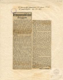 Irresponsabilidad delegada publicado 24 Julio 1923