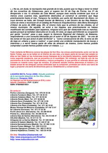 Estudio preliminar de la necrópolis talayótica de Son Bou (Alaior, Menorca)