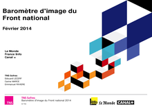 Baromètre 2014 d'image du Front national