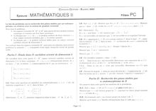 Mathématiques 2 2002 Classe Prepa PC Concours Centrale-Supélec