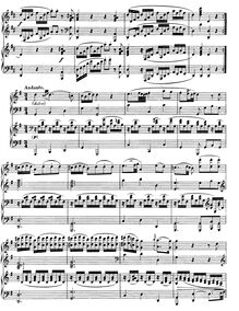 Partition , Andante, Sonata pour Two Pianos, D major, Mozart, Wolfgang Amadeus