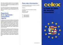 CELEX La base de datos del derecho comunitario