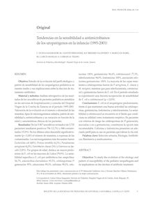 Tendencias en la sensibilidad a antimicrobianos de los uropatógenos en la infancia (1995-2001)