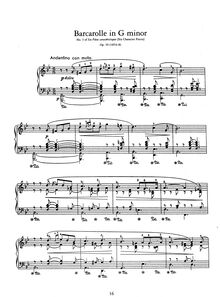 Partition complète, 6 Pièces caractéristiques, Op.50, Characterbilder par Anton Rubinstein
