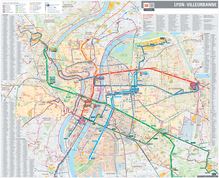 TCL, Transports en Commun Lyonnais - Plan des lignes de Lyon et ...