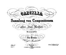 Partition Year 2, Caecilia, Sammlung von Compositionen alter Italienischer Meister