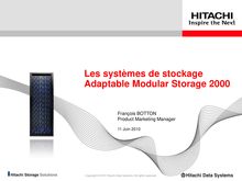Les systèmes de stockage Adaptable Modular Storage 2000