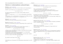 Sujet : Algèbre, Endomorphismes des espaces euclidiens, Matrices et endomorphismes antisymétriques
