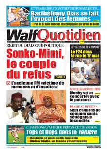 Walf Quotidien N°9331 - du jeudi 4 mai 2023