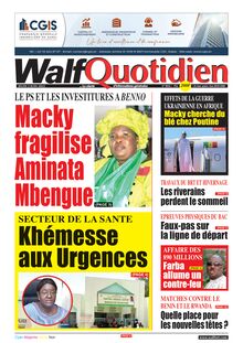 Walf Quotidien n°9056 - Du jeudi 02 juin 2022