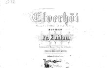 Partition complète, Erlenhügel, Elves  Hill, D major, Kuhlau, Friedrich par Friedrich Kuhlau