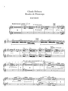 Partition hautbois 1/2, anglais cor, Images, Debussy, Claude par Claude Debussy