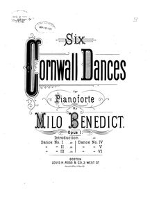 Partition , Allegretto non troppo en C major, 6 Cornwall Dances