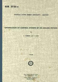 OPTIMIZATION OF CONTROL SYSTEMS BY AN ANALOG METHOD