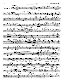 Partition violoncelle 2, 3 Easy Duos pour 2 violoncelles, Dotzauer, Friedrich