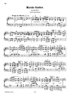 Partition complète (scan), Marche funèbre, C minor, Chopin, Frédéric