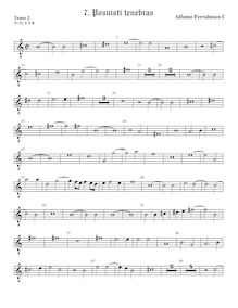 Partition ténor viole de gambe 2, octave aigu clef, Motets, Ferrabosco Sr., Alfonso