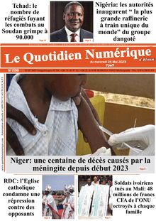 Le Quotidien Numérique d’Afrique N° 2198 - Du mercredi 24 mai 2023
