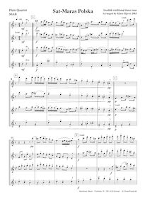 Partition complète (SSAB flûtes), Sat-Maras Polska, Folk Songs, Swedish