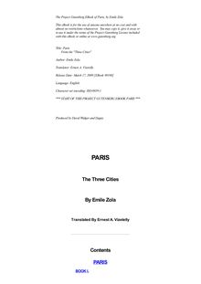 The Three Cities Trilogy: Paris, Complete
