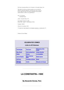 La Constantin - Celebrated Crimes