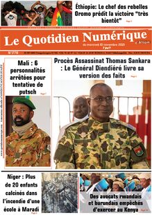 Le Quotidien Numérique d’Afrique n°1778 - du mercredi 10 novembre 2021